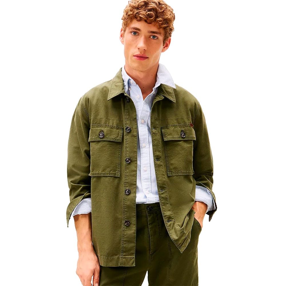 Tommy Hilfiger Herren Gmd Utility Shirt Jacket Mw0mw41873 Andere Jacken