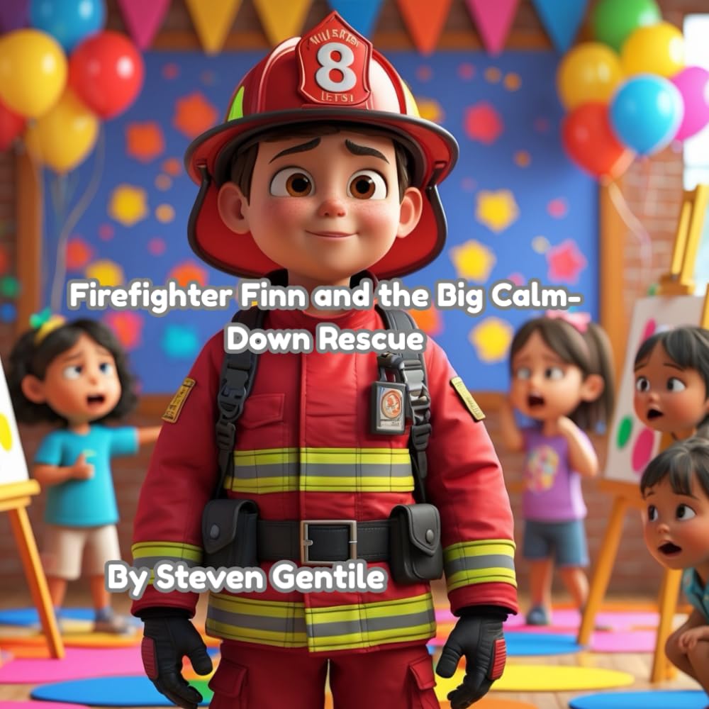 Firefighter Finn and the Big Calm-Down Rescue (book 6): A Heartwarming Story About Big Feelings, Bravery, and Finding Calm (Firefighter Finn and Friends Adventures)