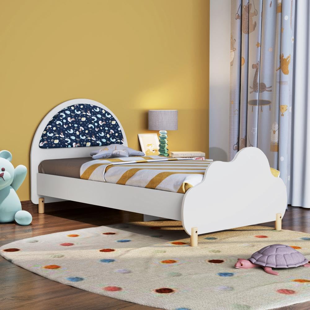 Wakefit Hues Engineered Wood Kids Bed | Single Bed with Box Storage | Sturdy Wooden Cot for Kids | Blue Finish | Space-Saving & Durable Design-image-25