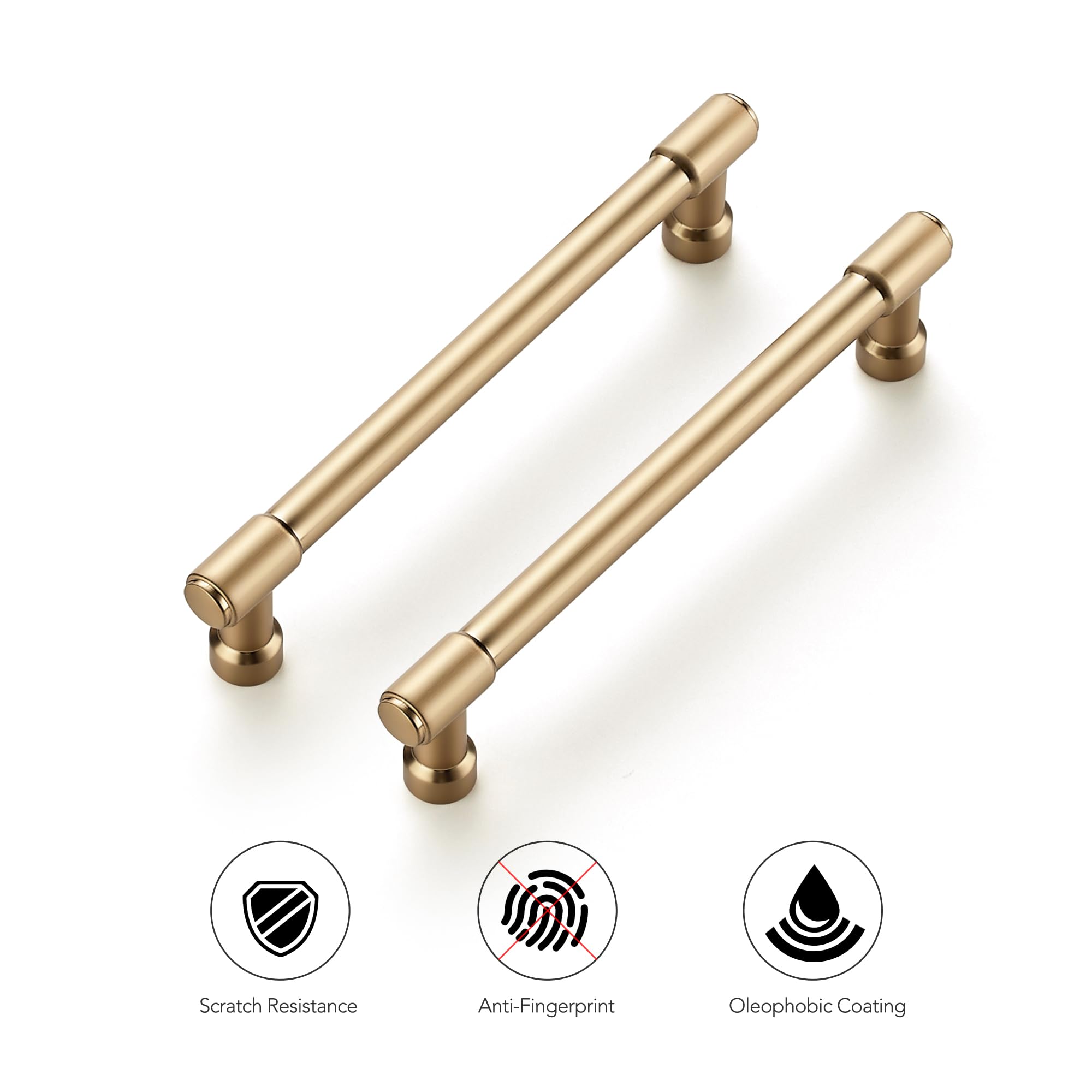 Ravinte Champagne Bronze Kitchen Pulls Cabinet Handles 5 Inch 10 Pack — Amazon image 9