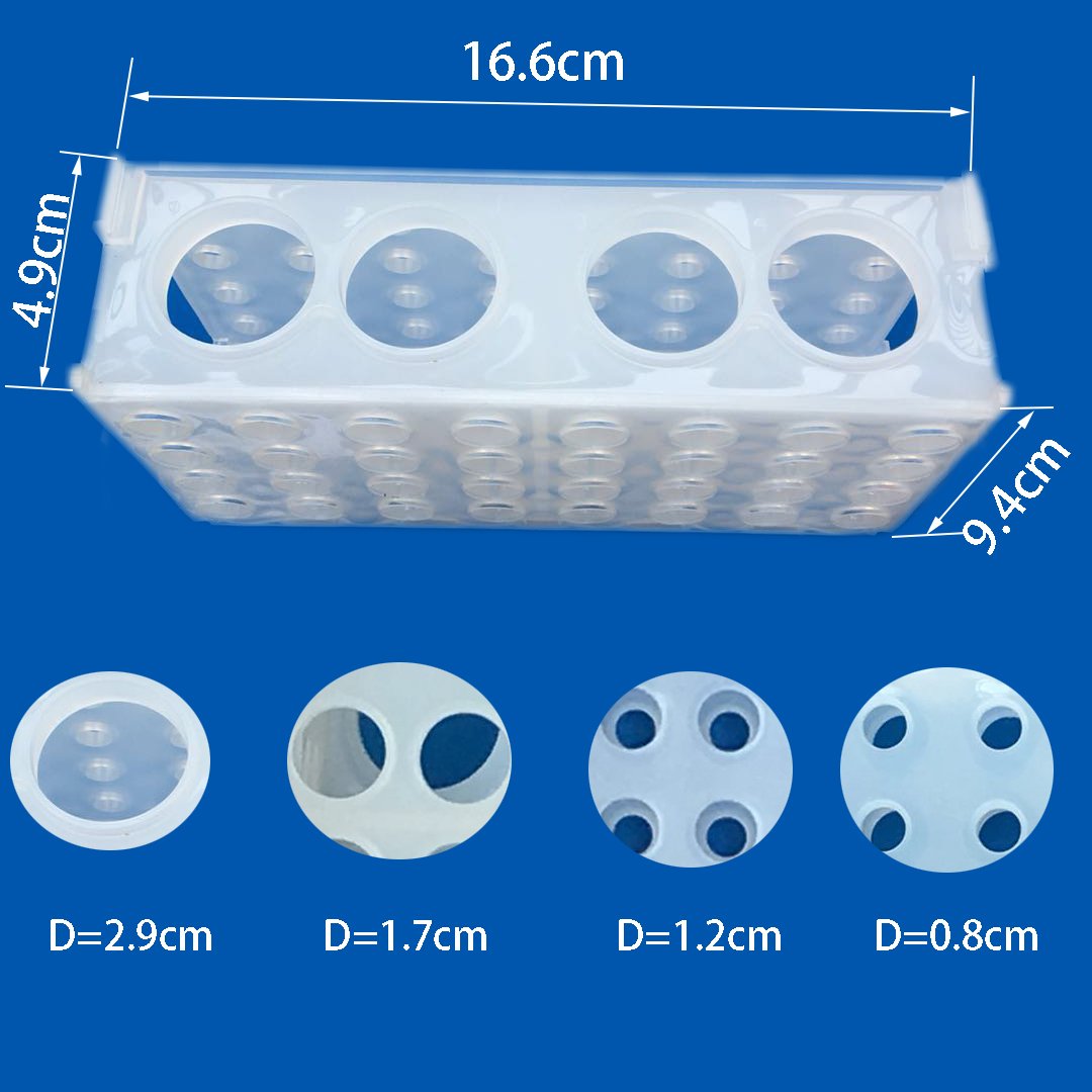 Portaprovette multi-funzionale Provetta Holder Plastica provette multifunzione 4 WAY provette di plastica (bianco)