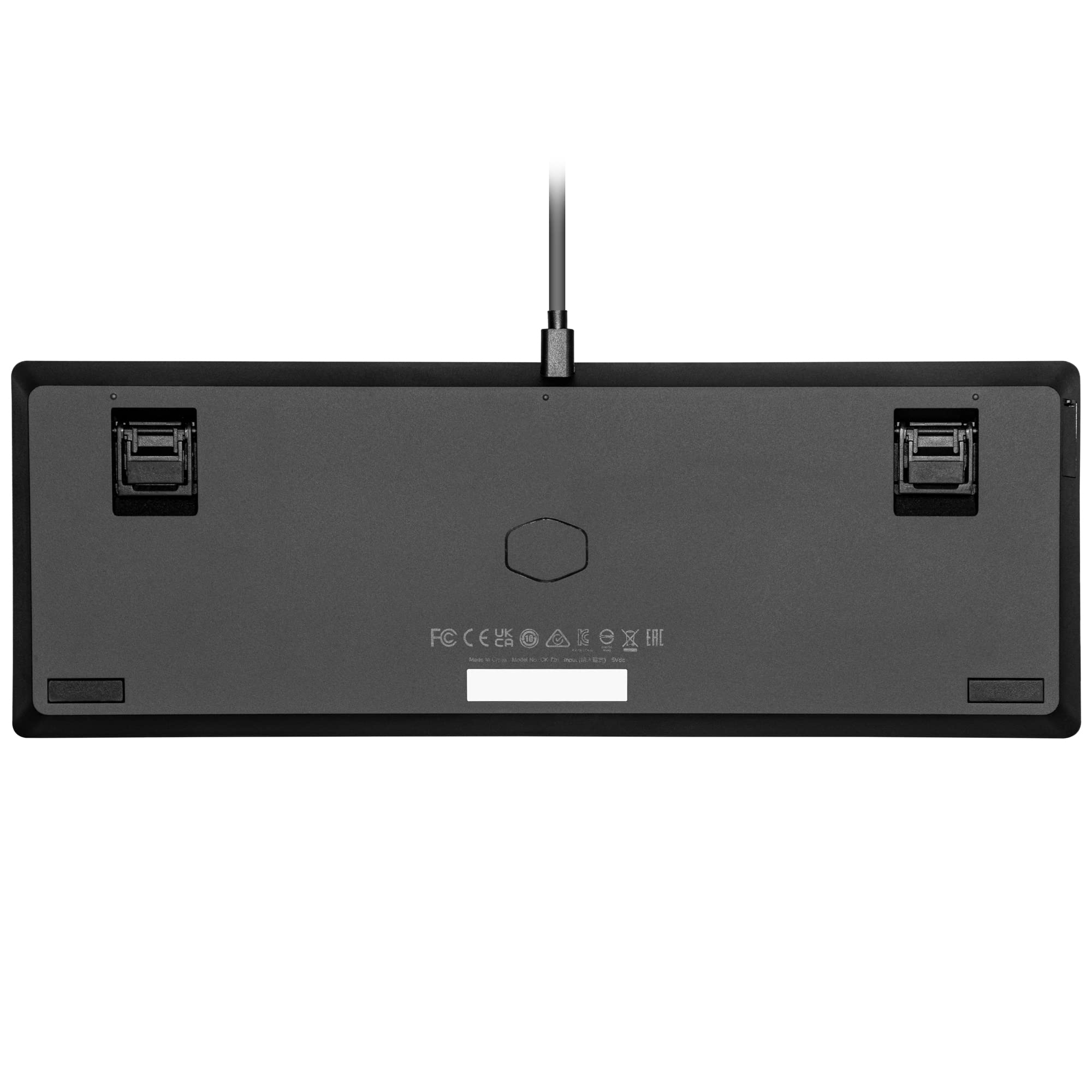 Cooler Master CK720 Tastiera da gioco meccanica - QWERTY IT, Compatto 65%, Interruttori Kailh Box V2 Rossi Sostituibili, Retroilluminazione RGB, Imbottitura in Silicone, Rotella - Cablata, Nera
