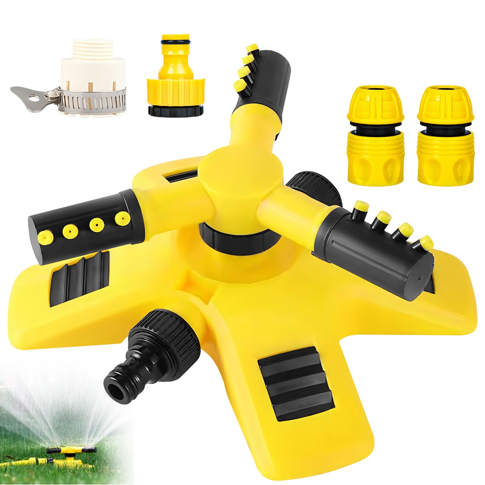 Arroseur pelouse rotatif automatique réglable pour l'irrigation précise de grande surface