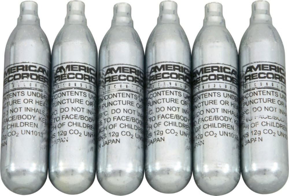 AMERICAN RECORDER CO-2/6 6 Pack Replacement CO2 Cylinders