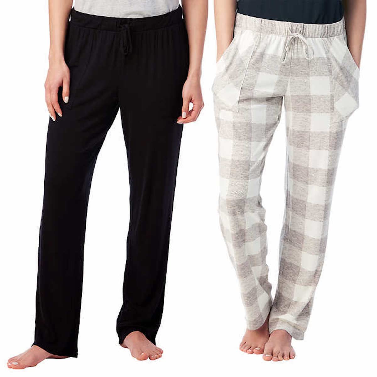 Lucky BrandWomen's 2 Pack Straight Leg Lounge PJ Pants with Drawstrings and Pockets