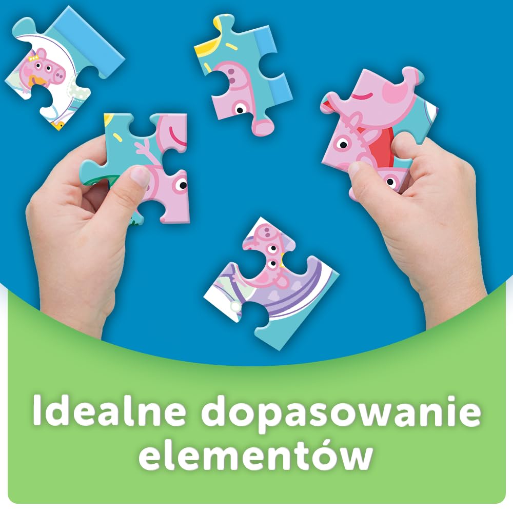 Trefl - Peppa Pig, Najmilsza Świnka - Puzzle Ramkowe dla Maluchów, 15 Dużych Elementów, Ramka i Sztywna Podkładka, dla Dzieci od 3 lat