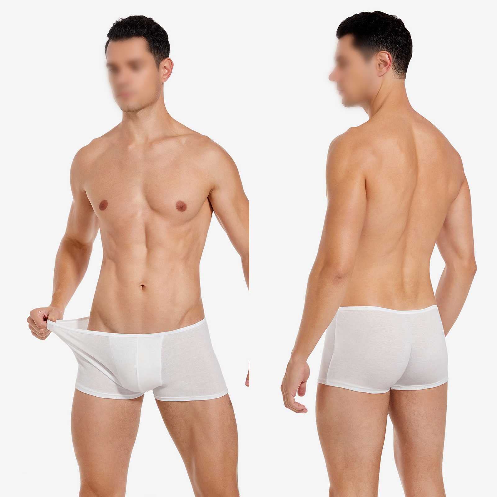Wysokiej jakości 8-paczki Męskie jednorazowe 100% bawełniane bielizny do szpitala podróży pobyt w nagłych wypadkach indywidualnie zapakowane(Size:XL-XLarge)