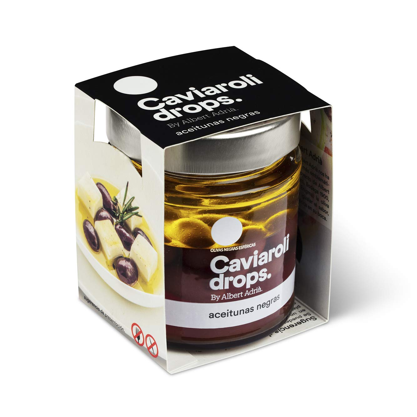 Caviaroli Esferificaciones de Aceituna Negra Triturada Aperitivo Gourmet 190g
