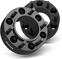 Vista 43 de Wheel Accessories Parts 4 adaptadores de espaciadores de rueda centrados en buje de 6x5.5 0.236x5.500 in 2.00 pulgadas de grosor 3.063 in Hub
