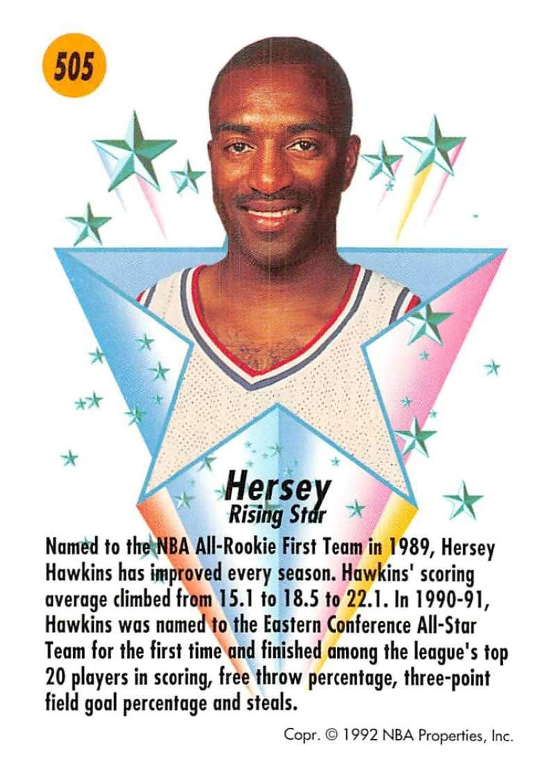 Amazon.com: 1991-92 SkyBox Series 2 Basketball #505 Hersey Hawkins