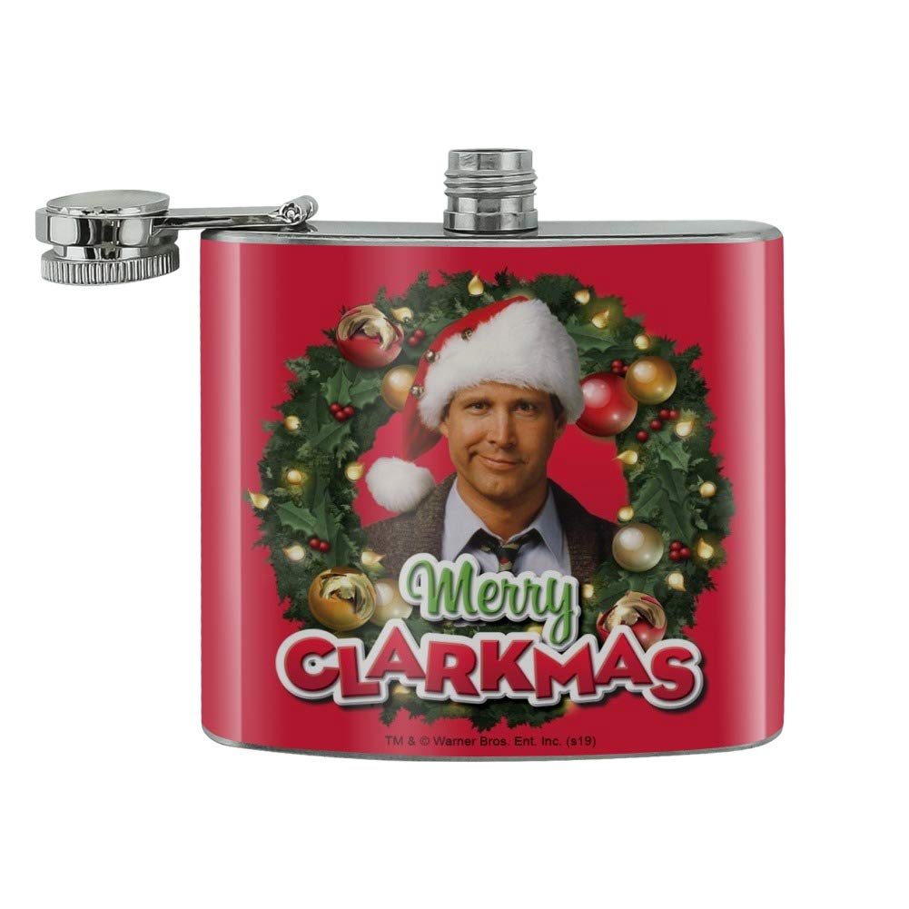 Christmas Vacation Merry Clarkmas Stainless Steel 5oz Hip Drink Kidney Flask