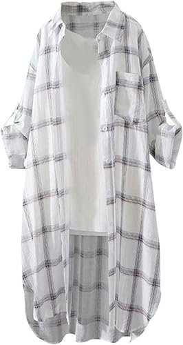 Miniatura 1 de Camisas de manga larga para mujer, 2023, para primavera, verano, elegantes, informales, con botones, tallas grandes, blusas de trabajo de oficina