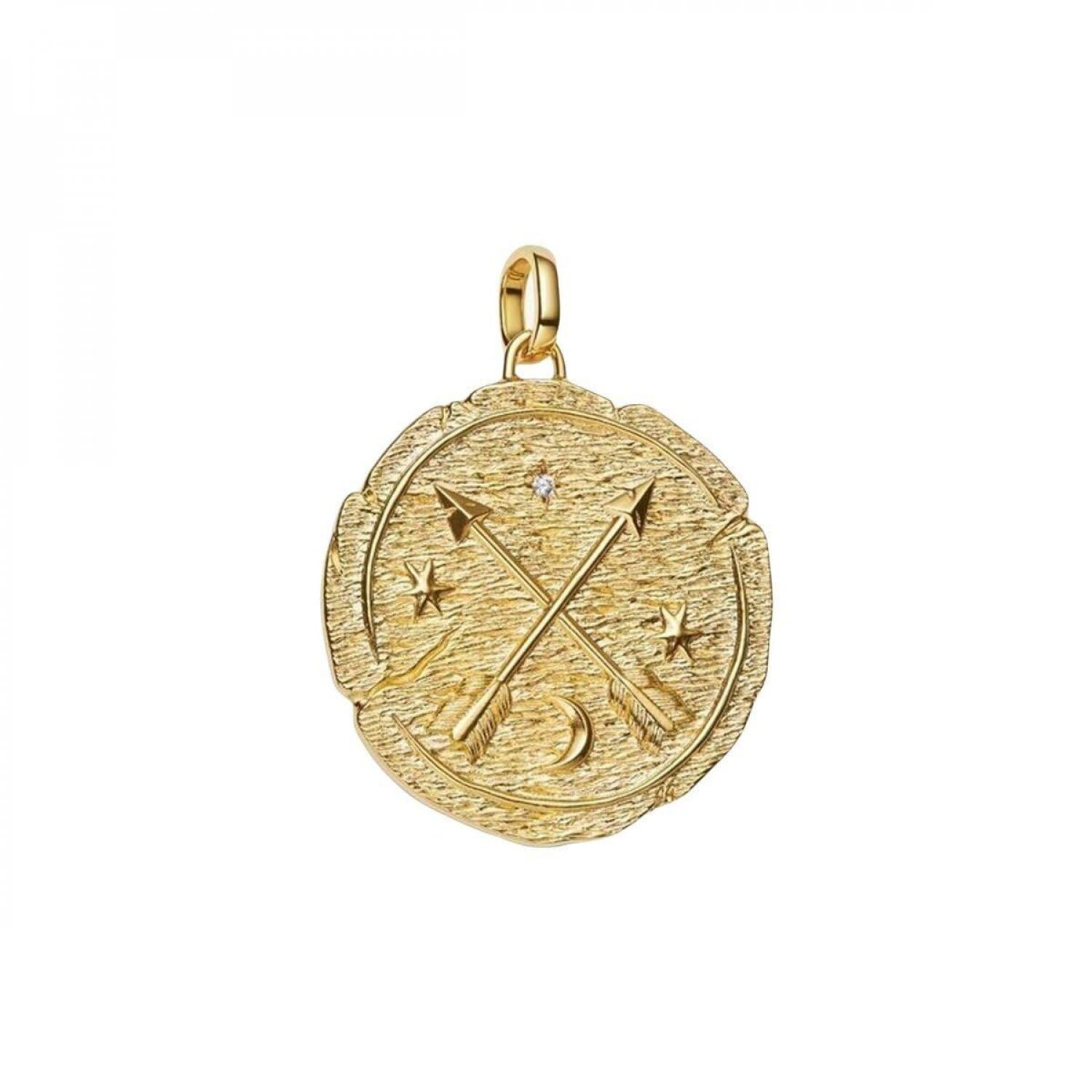 PANDORA Gekreuzte Pfeile Großes Medaillon-Charm 764084C01 Charm Anhänger