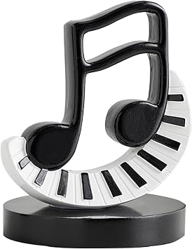 Music Note Figurine Resin Music Sculpture Musical Decoration Gifts White3
