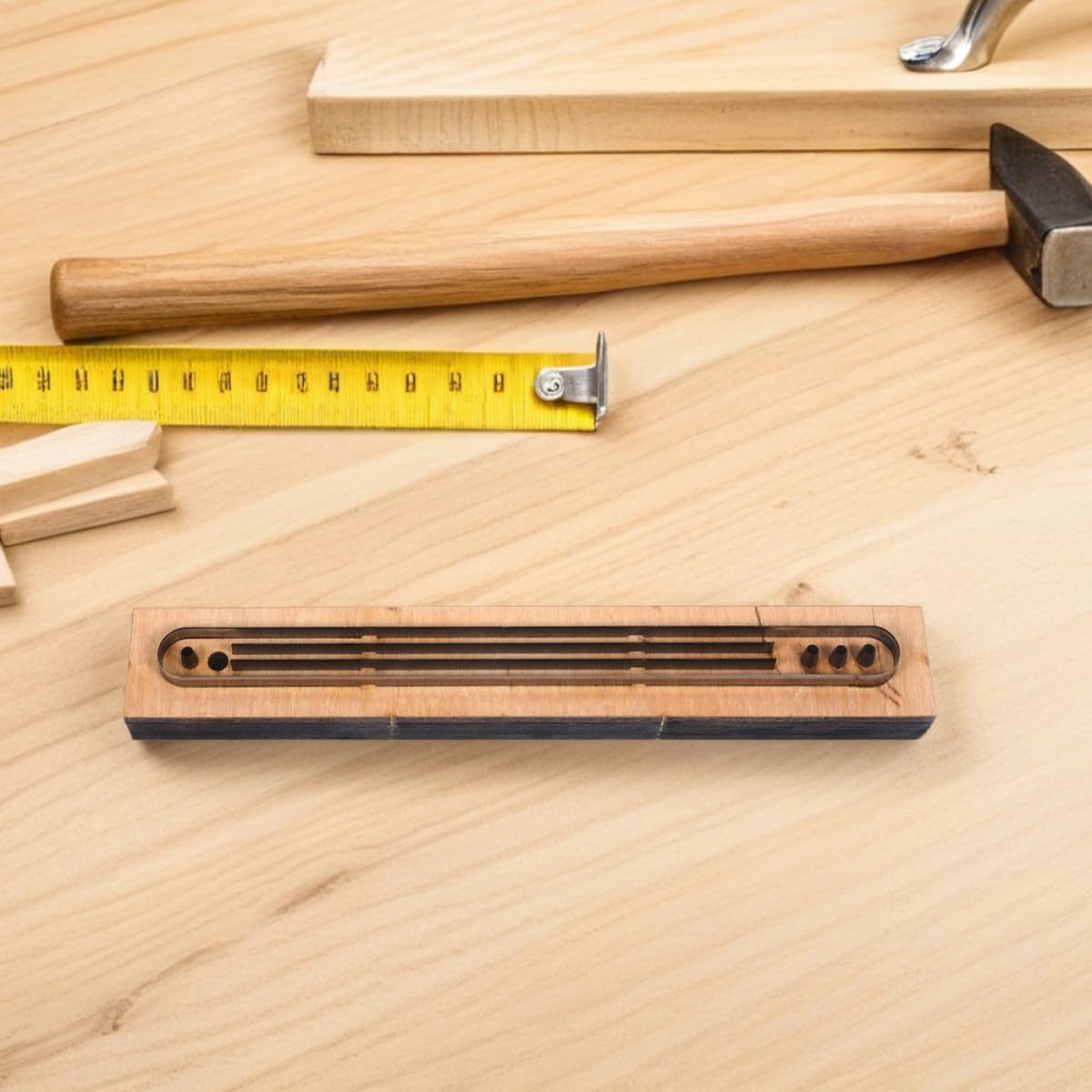 VINTORKY Troqueles de Metal Juego de 2 para Cortar Pulseras de Cuero de Tres Hilos Herramienta Versátil y Fácil para Proyectos DIY de Artesanía en Cuero