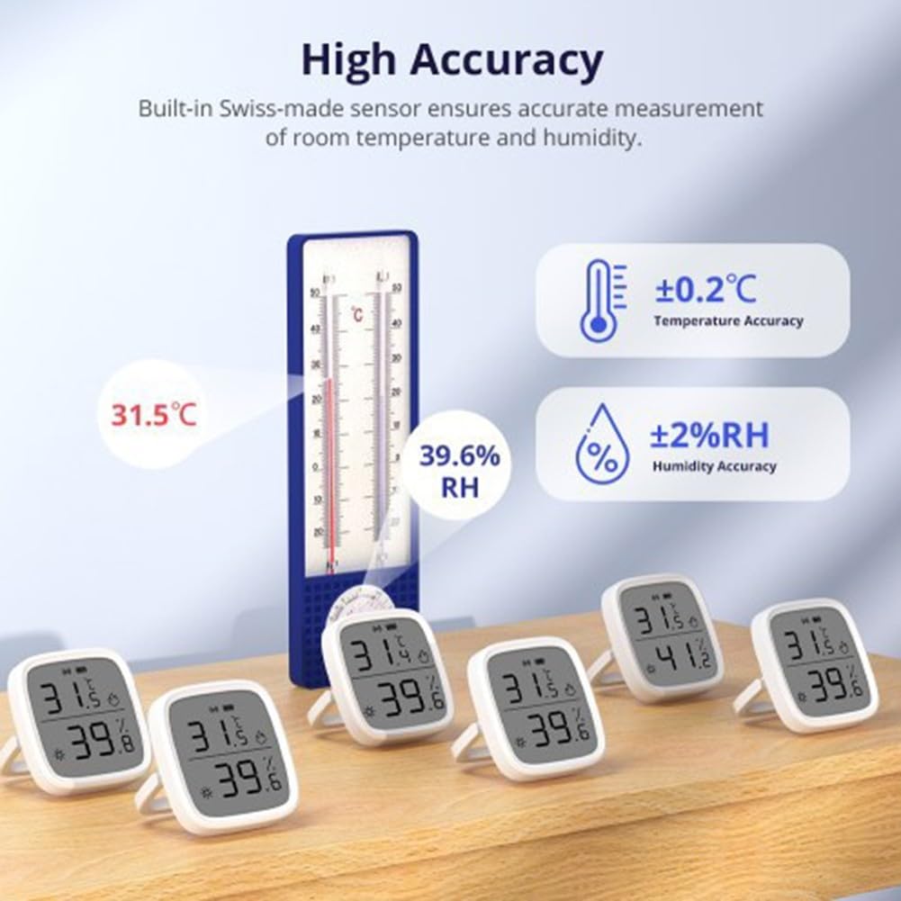 Moniteur de température et d'humidité pour Sonoff SNZB-02D, écran LCD sans fil, capteur d'humidité intelligent, pour la maison, les animaux domestiques, le garage, Hygromètre Intérieur Digital