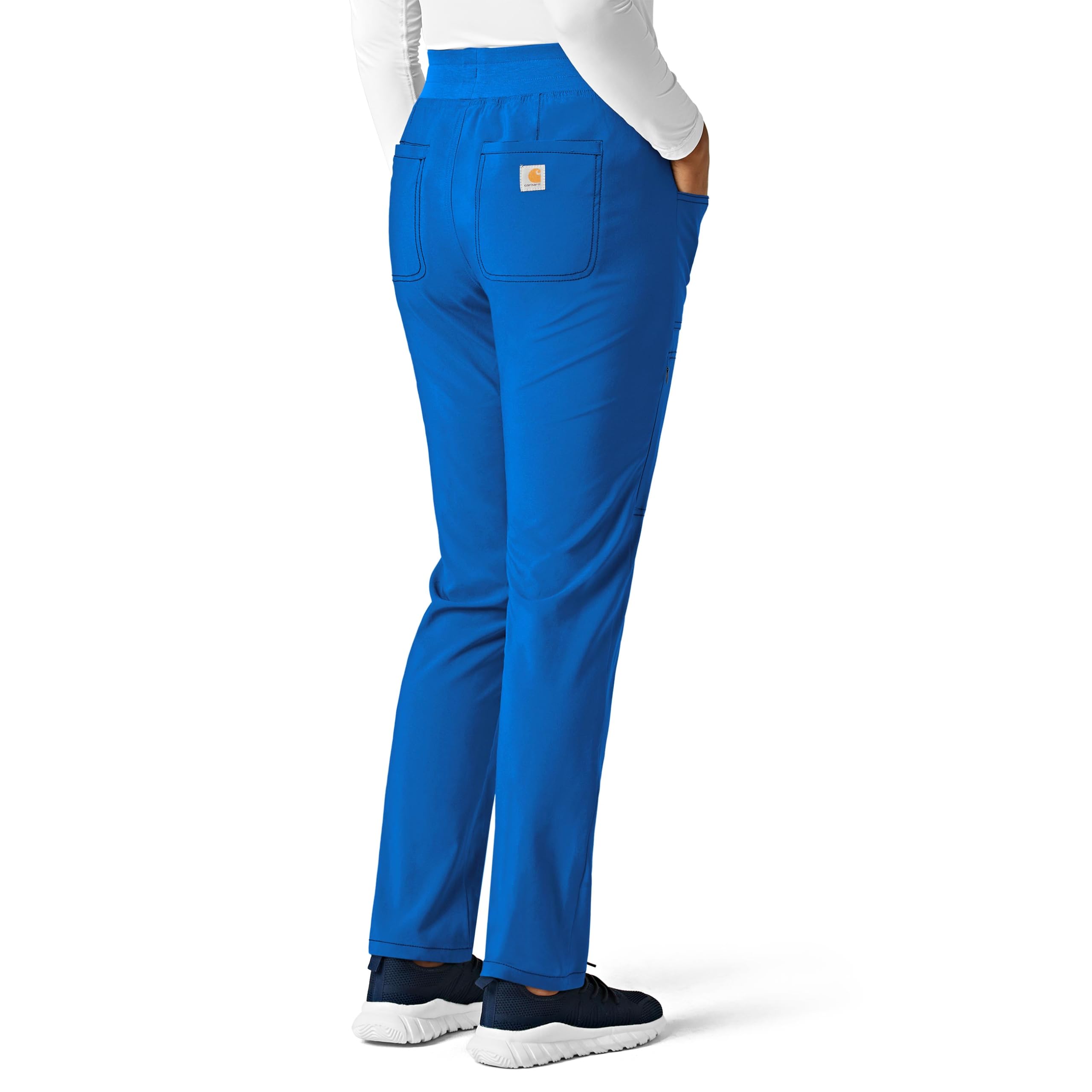 Carhartt Cross-Flex Scrubs for Women, Slim Leg Scrub Pants Royal