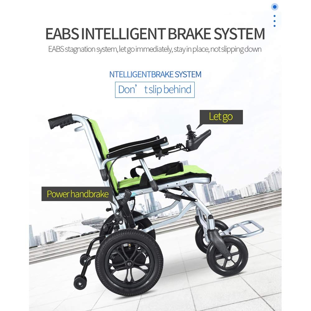 Lightweight Electric Wheelchair, Open/Fold in 1 Second Lightest Most Compact Power Chair Drive