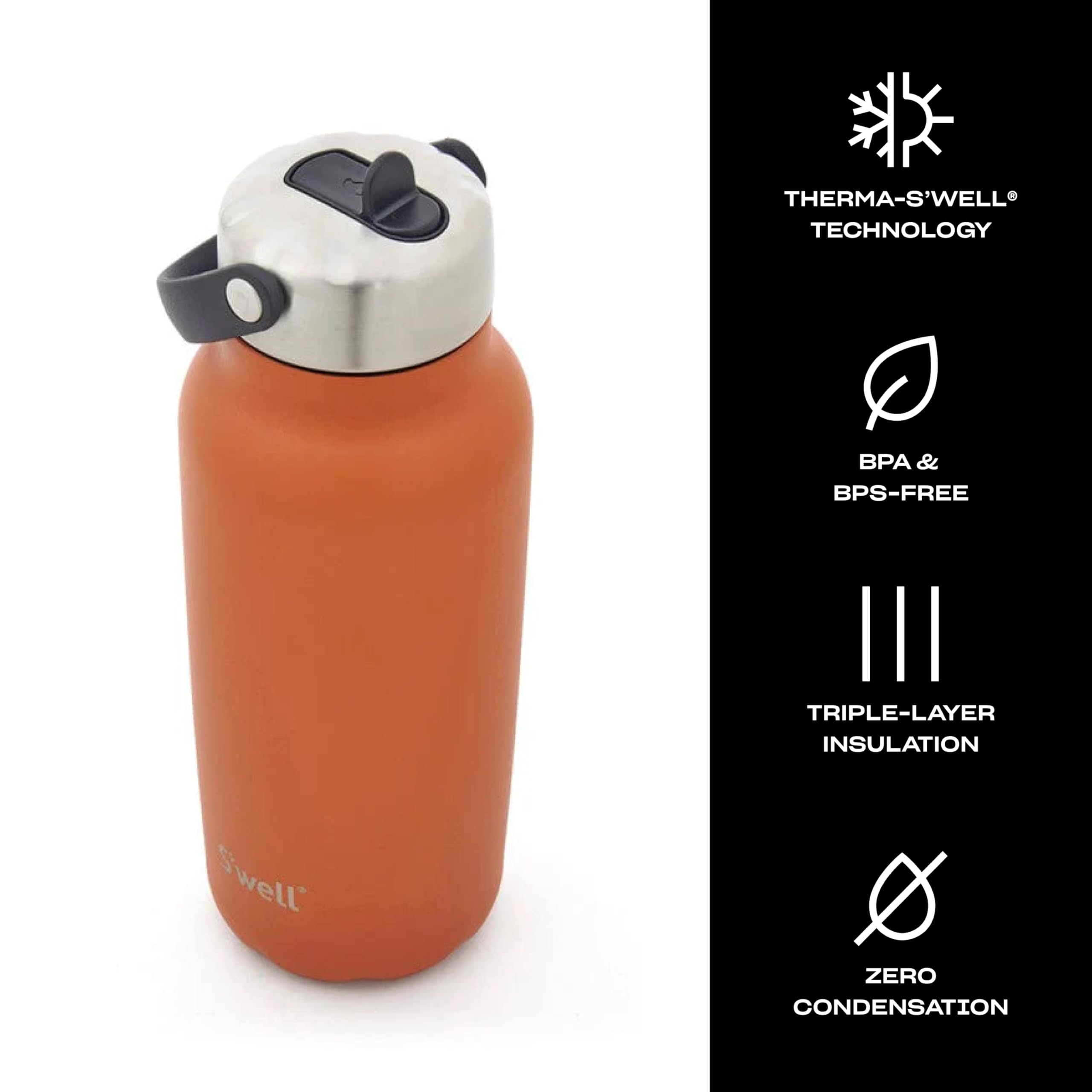 Amazon.com: S'well Recycled Stainless Steel Explorer with Flip