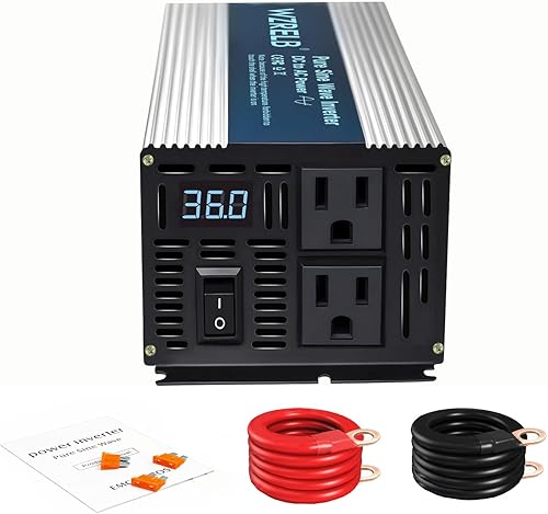 Miniatura 9 de Confiable RBP-500S-LED 500w onda sinusoidal pura inversor de energía solar 12v 120v 60hz (negro)