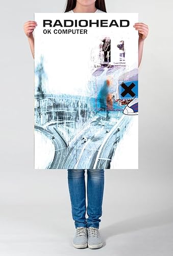 Miniatura 2 de CINEMAFLIX Radiohead OK - Póster de computadora  El arte de pared mide 24 x 36 pulgadas (sin marco)