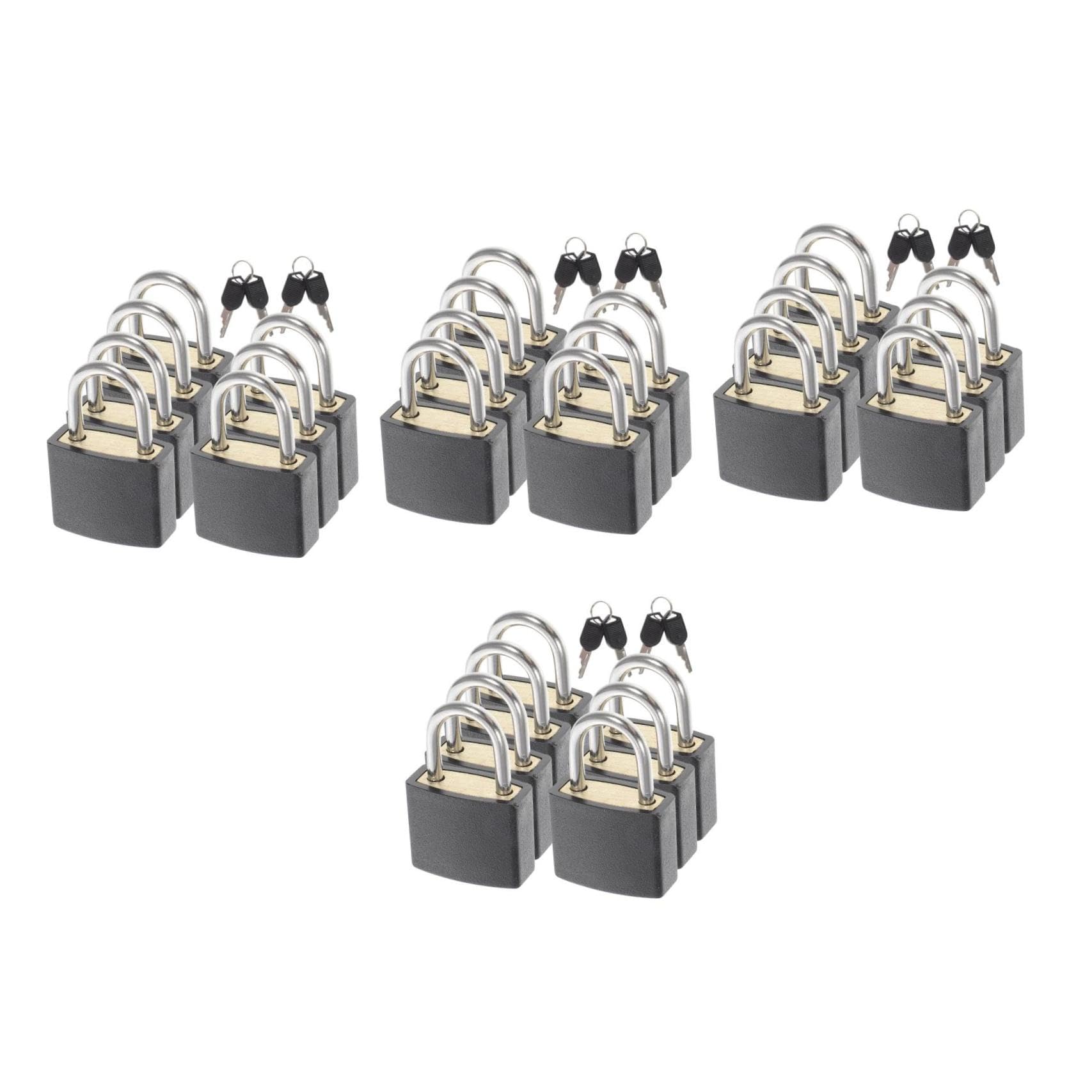 4 Set Piccolo Lucchetto Per Valigia Piccoli Lucchetti Per Valigie Valigia Zaino Lucchetti Per Armadietti Da Palestra Piccole Serrature Dello Zaino Acciaio Black 7 Pezzi * 4