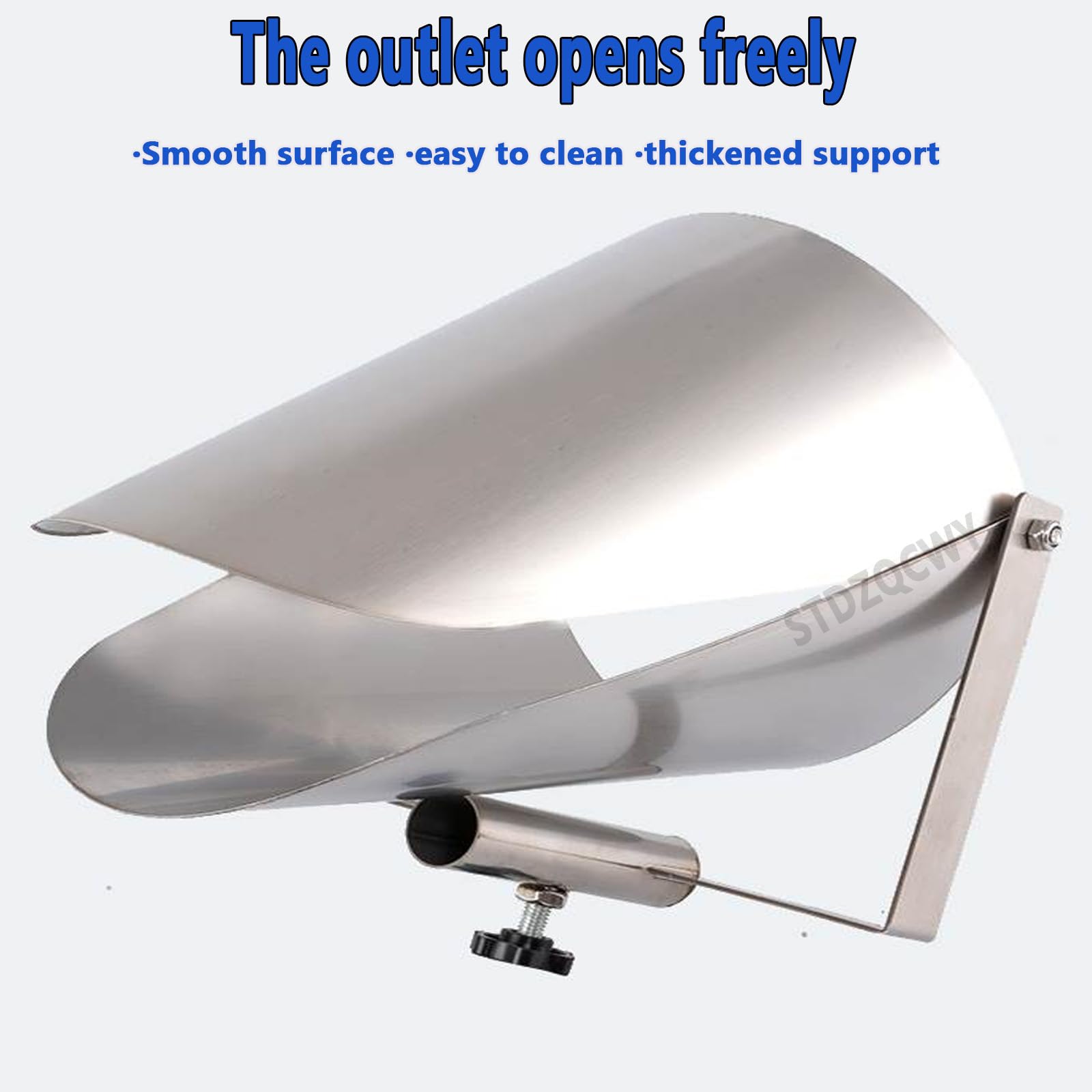 Tolva de alimentación manual con soporte ajustable, 35-60 cm, para llenado de envases de alimentos