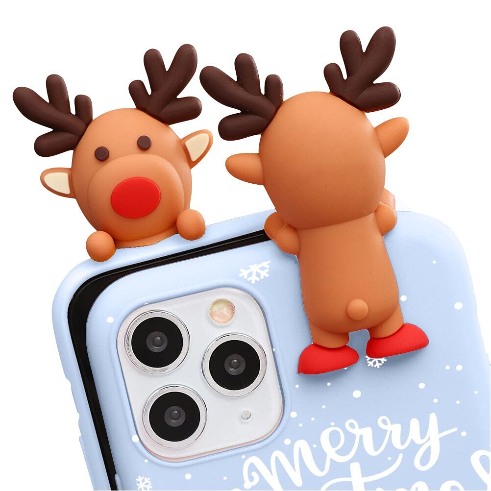 Cover Per Xiaomi Redmi Note 7 (6,3") Con Babbo Natale E Alce – Morbida, Anticaduta, 2 Pezzi! Idea Regalo Di Natale