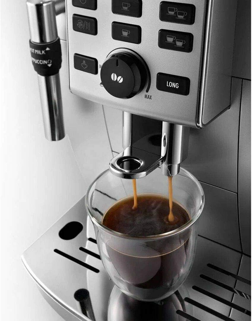 De'Longhi Magnifica S Express Espresso Machine with water reservoir being removed