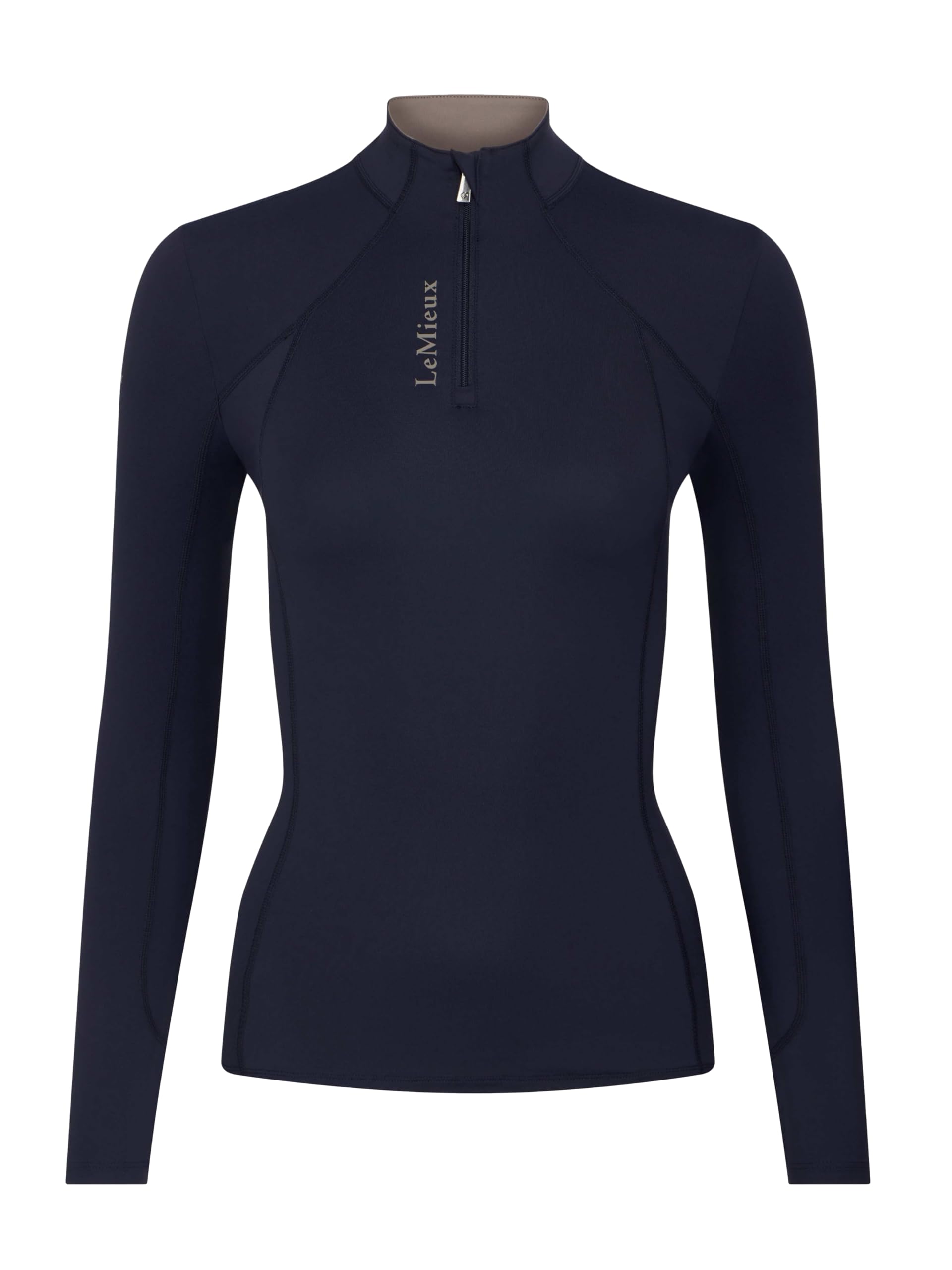 LeMieux Classique Womens Long Sleeve Base Layer - Navy Blue 14
