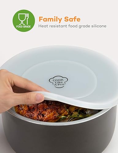 Miniatura 5 de Goldlion Tapa de silicona para cubierta interior de olla, accesorios compatibles con olla a presión Ninja Foodi y freidora de aire, 5 cuartos de
