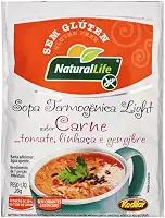 Kit com 12 Sopas Termogênica Light Sabor Carne Sem Glúten Natural Life…