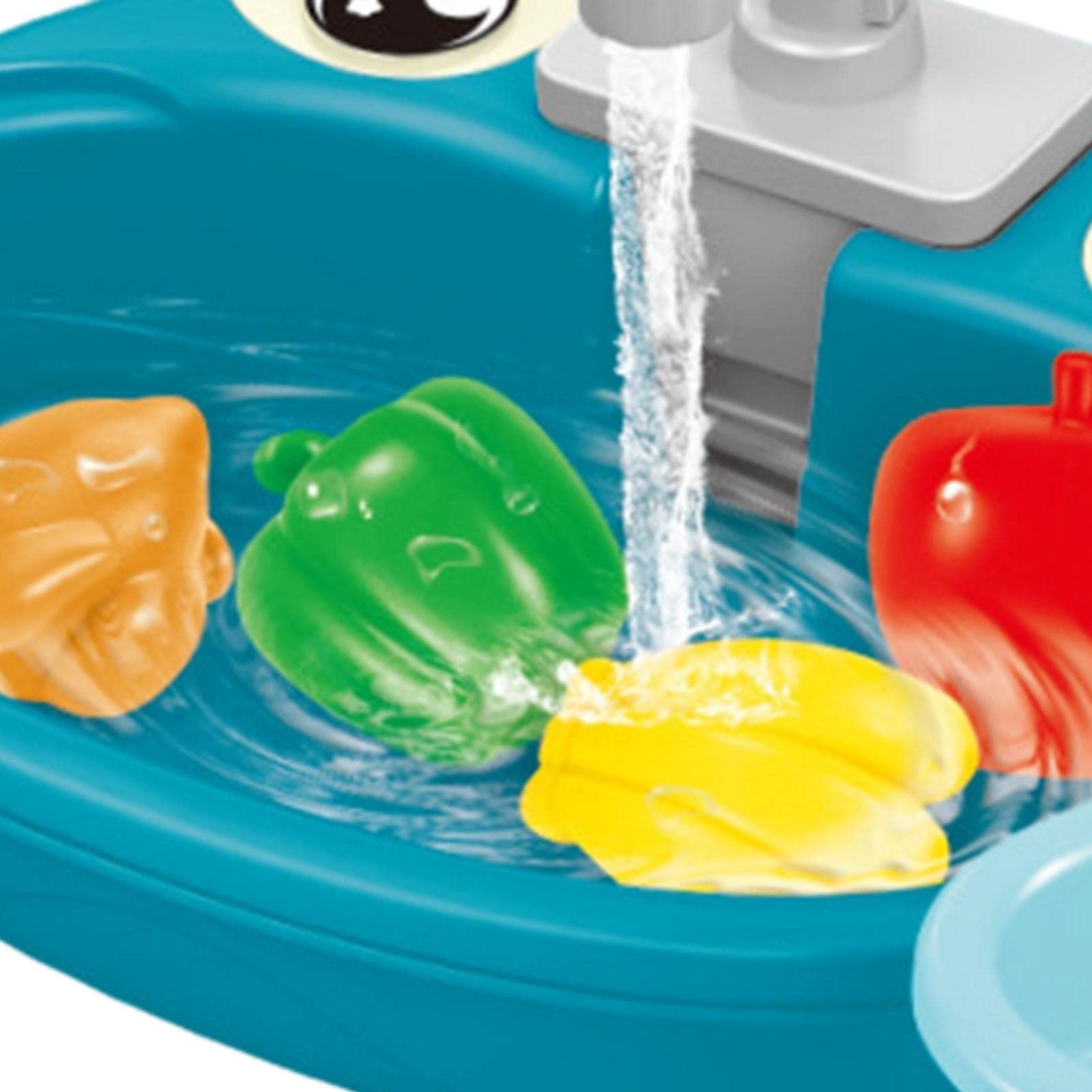Set Da Gioco con Lavello Elettrico Da Cucina E Giochi D'acqua, Vitello Blu, Taglia unica