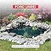 KOKEBREN 10x10 ft Pond Liner, 45 Mil Thickness, Pliable & Durable EPDM Material, Easy Cutting & UV Resistant, for Fish or Koi, Features, Waterfall Base, Fountains and Water Gardens