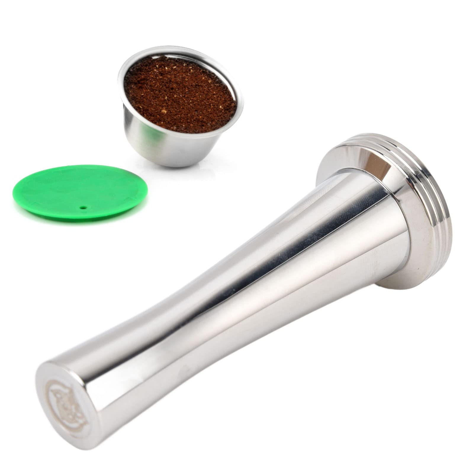 Tasseur à Café Acouto - 30 Mm, Acier Inoxydable, Poignée Ergonomique - Pour Tasser La Poudre Dans Les Capsules (type Nespresso) - 7