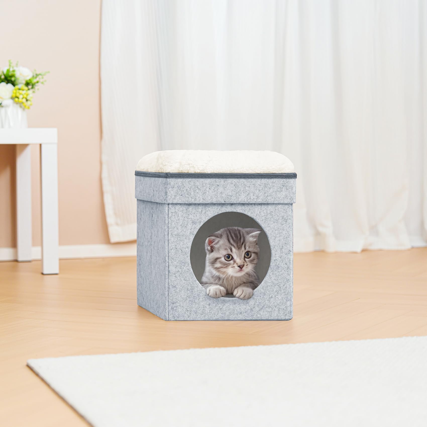 Amazon.com : B FSOBEIIALEO Cat House Cube Small Dog Cubes For
