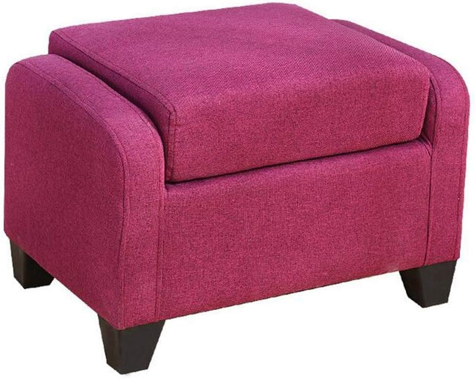 Repose-Pieds Confortable en Tissu Extensible Rose et Doux
