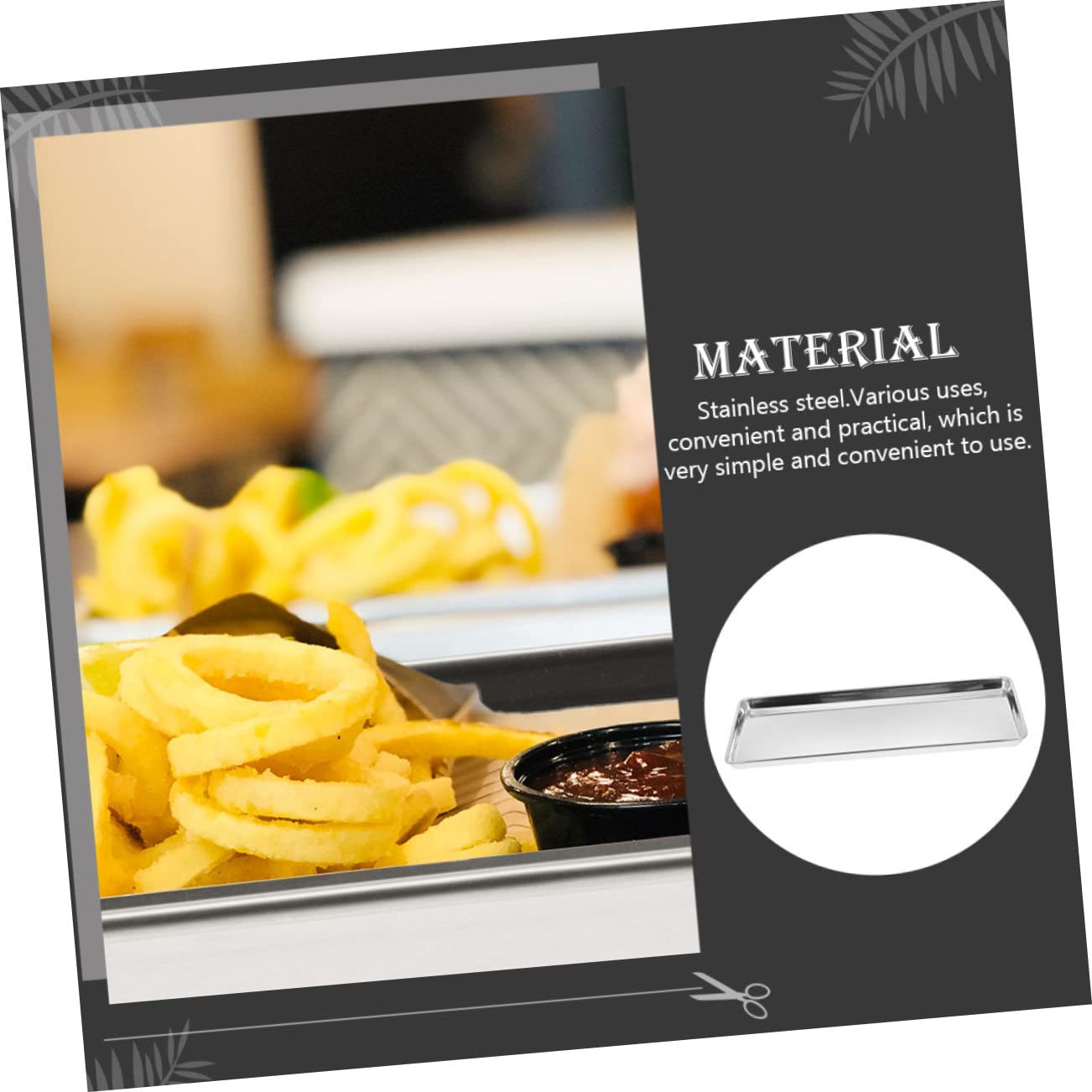 Morante Stanless Steel Rectangular Servng Tray N 2024 | Tray