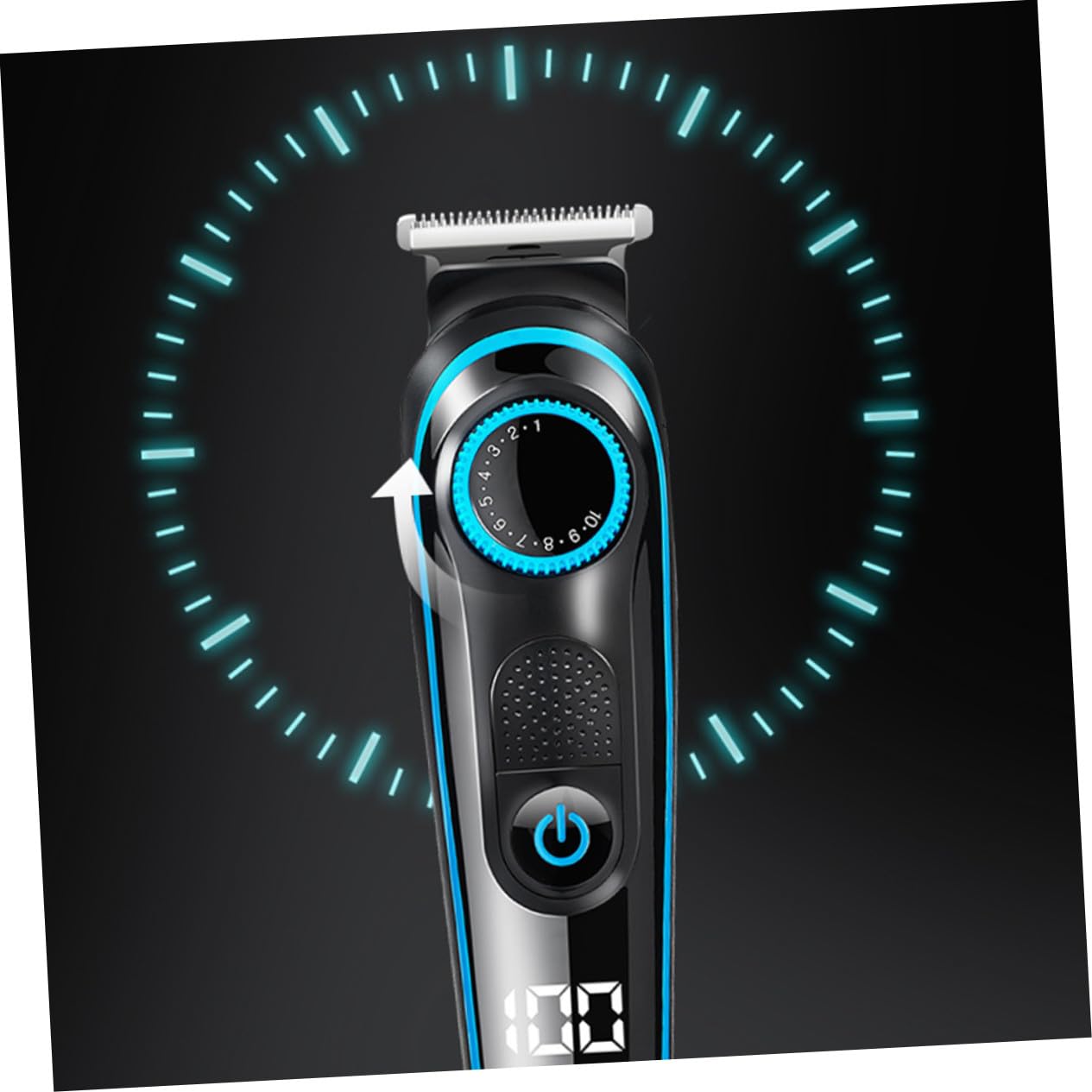 Healeved Multifunktionaler Elektrischer Haarschneider mit Lcd display Einstellbarer Ergonomisches Design Kabelloser Haarschneidemaschine für Herren und Profi barber tool