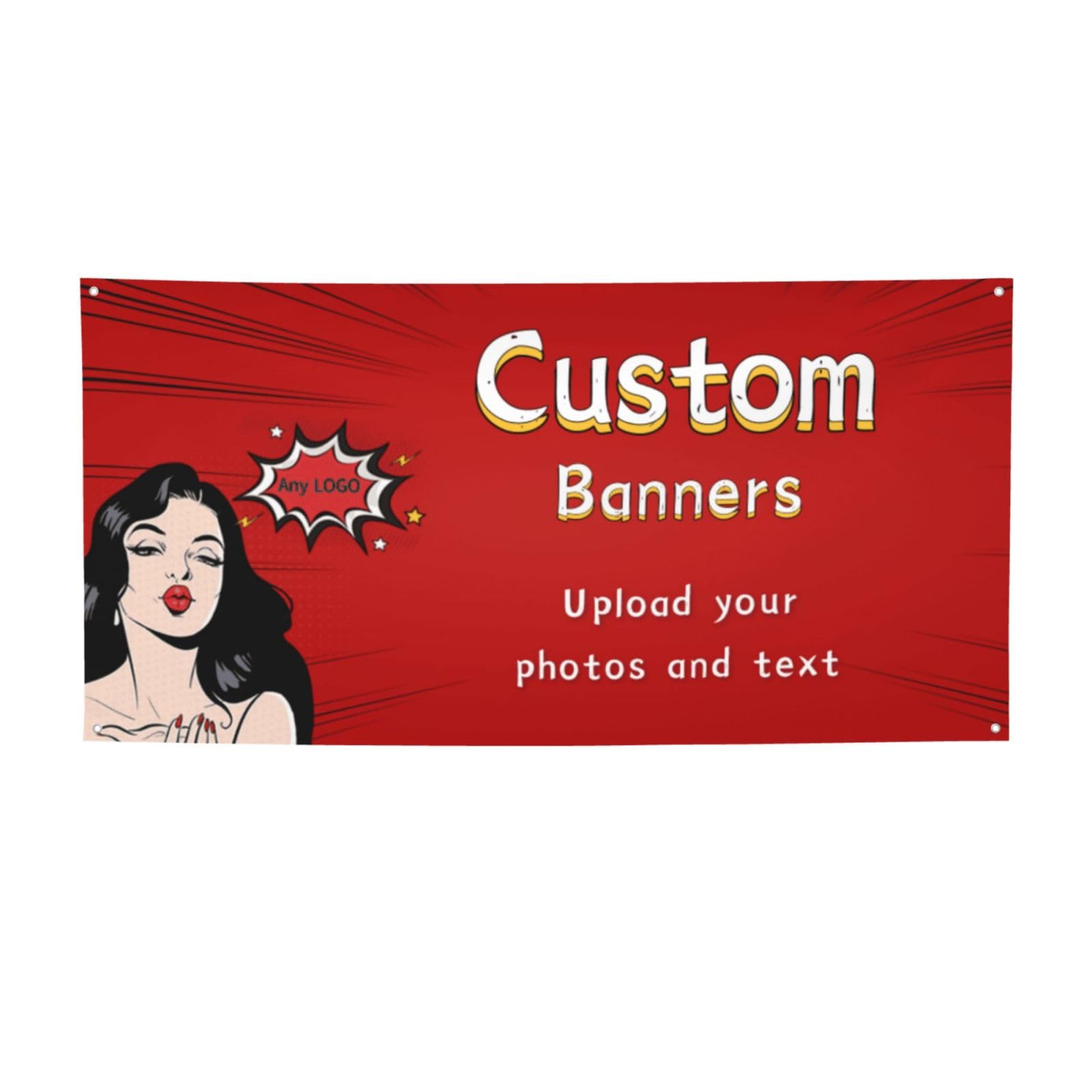 Pancarta Personalizada, Pancarta Personalizada para Publicidad Exterior, Pancarta Personalizada con Foto y Texto, Pancarta Fiesta de cumpleaños, graduación, decoración Boda, Navidad