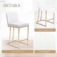 Vista 49 de Sophia & William Taburetes de bar de 24 pulgadas para isla de cocina, taburetes de bar de altura de mostrador con respaldo, sillas de bar modernas