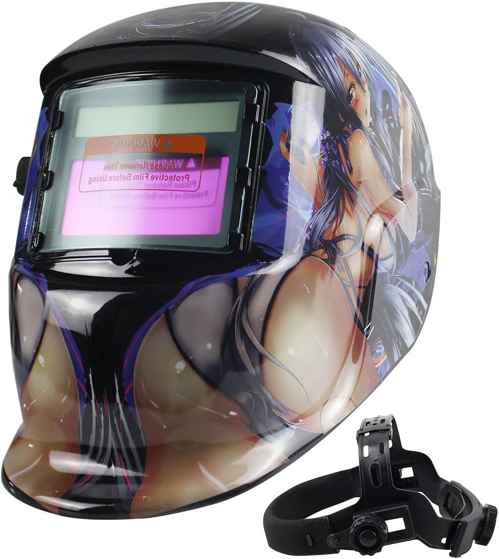 TIANLYLIN Anime Girl Auto-Darkening Welder Mask