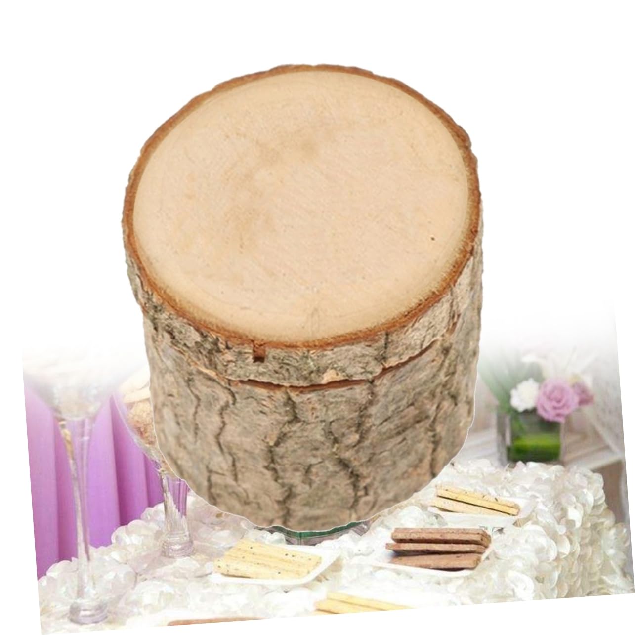 Abaodam 3pezzi Scatola Per Anelli Legno Rustico Con Coperchio Portafedi Per Matrimonio Fidanzamento e Proposte Romantiche Elegante Scatola Vintage Per Gioielli Di Adatta Per Cerimonie