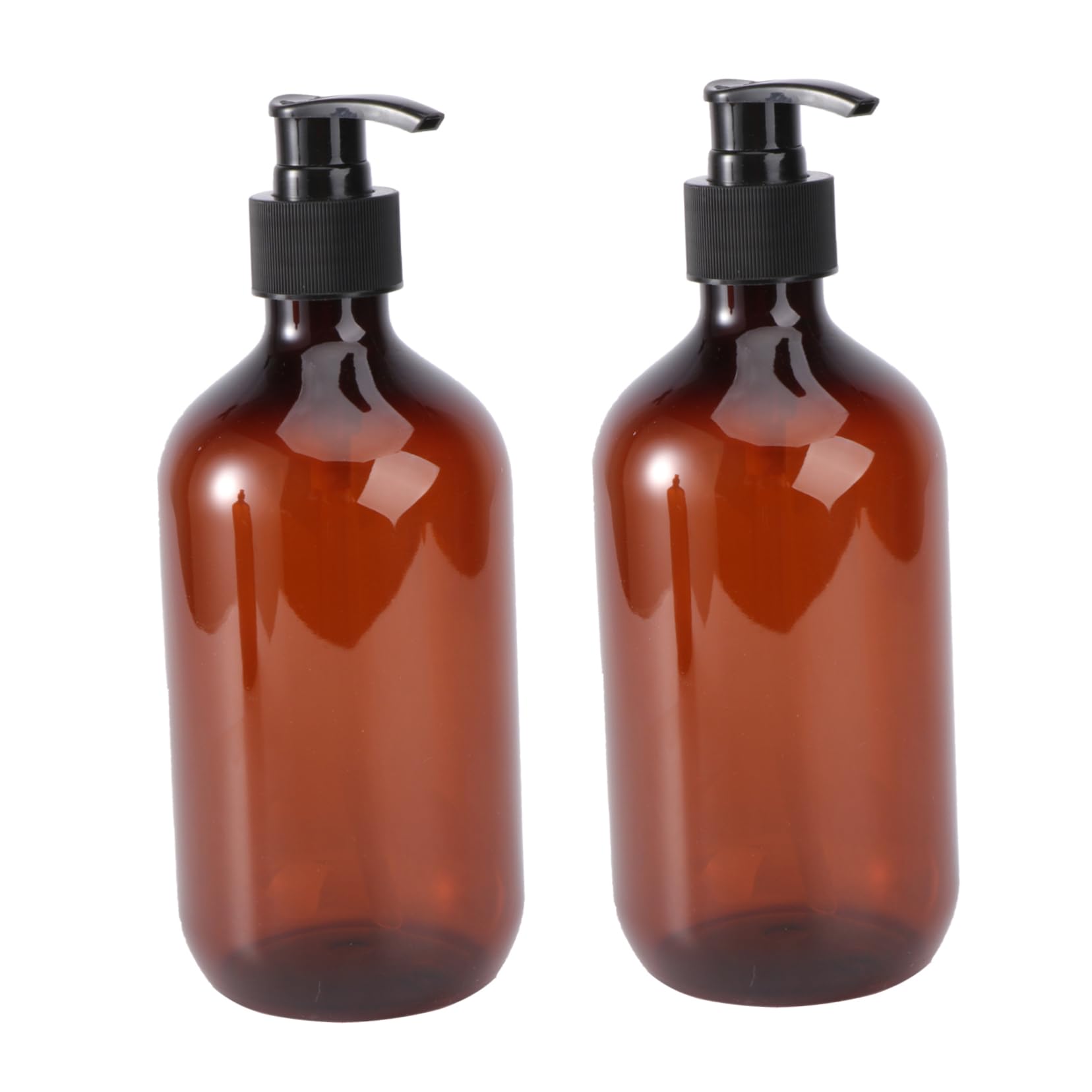 WOFASHPURET Versatile 500ml Pump Bottle Set Opaque Refillable Shampoo Bottles Pump Hand Soap Dispenser (Light)