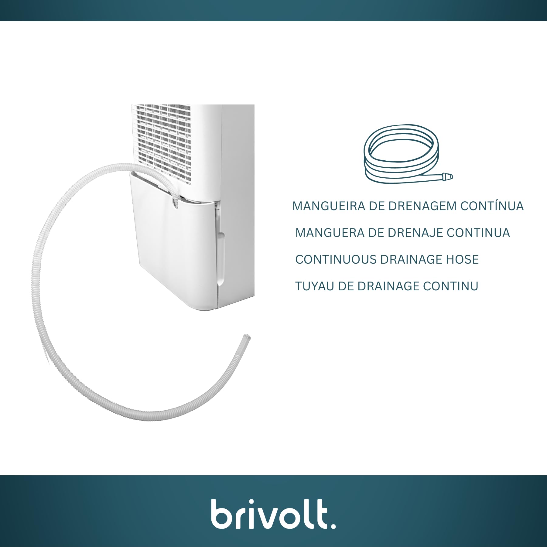 Deshumidificador brivolt. 12l 200w R290