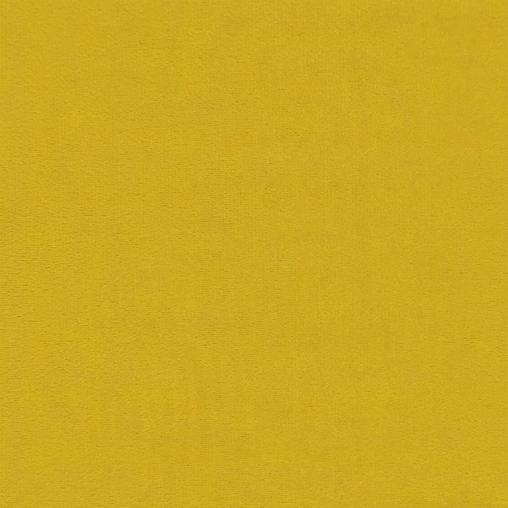 vidaXL Poltrona Relax con Sgabello in Velluto Giallo Senape