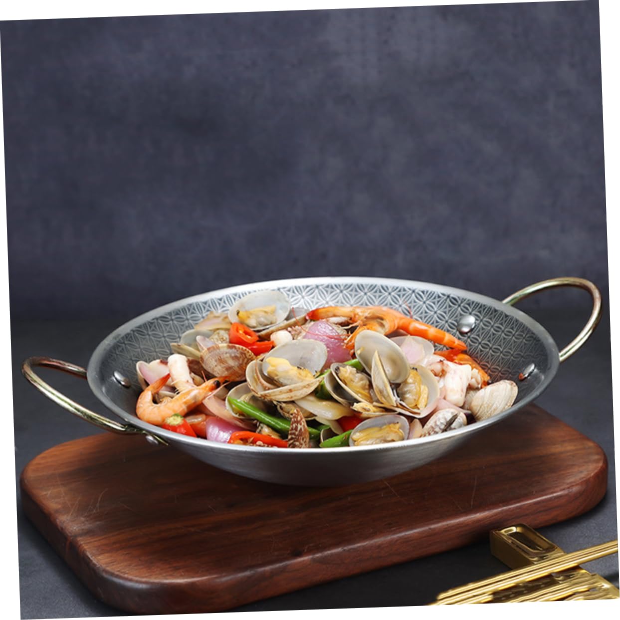 Amazon｜WATIIFUFU ステンレス製両手鍋 深型 調理器具 キッチン用 家用