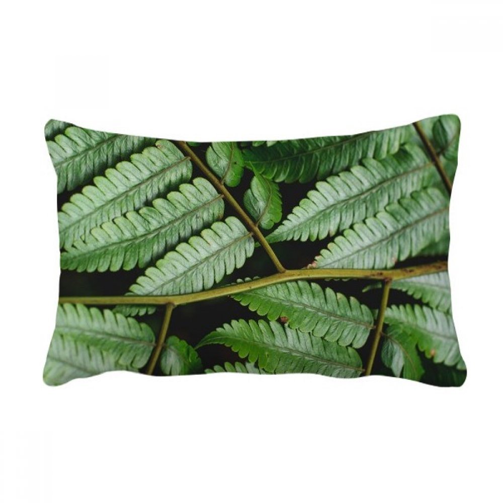 Coussin de décoration feuilles de plante aux finitions soignées pour canapé