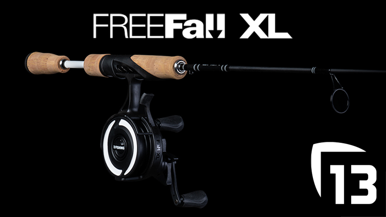 Amazon.com : 13 FISHING - Freefall XL - Inline Ice Fishing Reel - 3.3:1  Ratio - 9.9lbs Drag - Magnetic Drop Adjust - Left Hand Retrieve -  BBFFXL3.0-LH : Sports & Outdoors