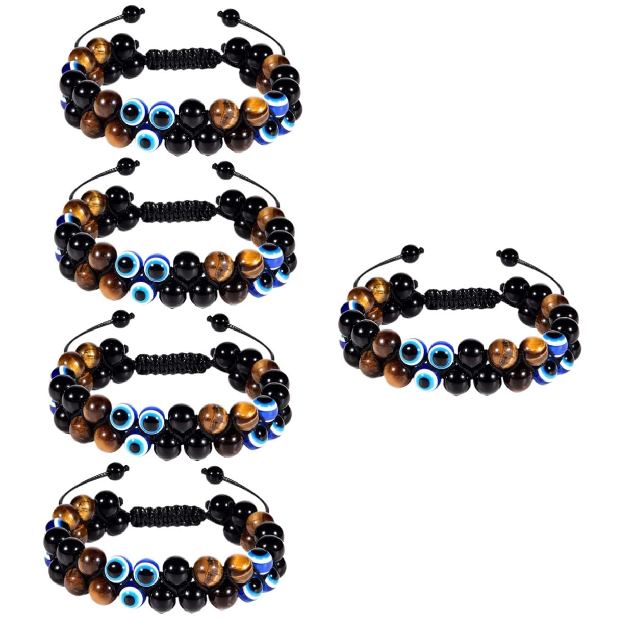 GALPADA Pulsera De Ojo De Adorno De Mano Cadena De Muñeca Pulsera Para Hombre Pulsera Creativa Pulsera De Piedra Con Cuentas De Decoración Pulsera Para Yoga Adorno De